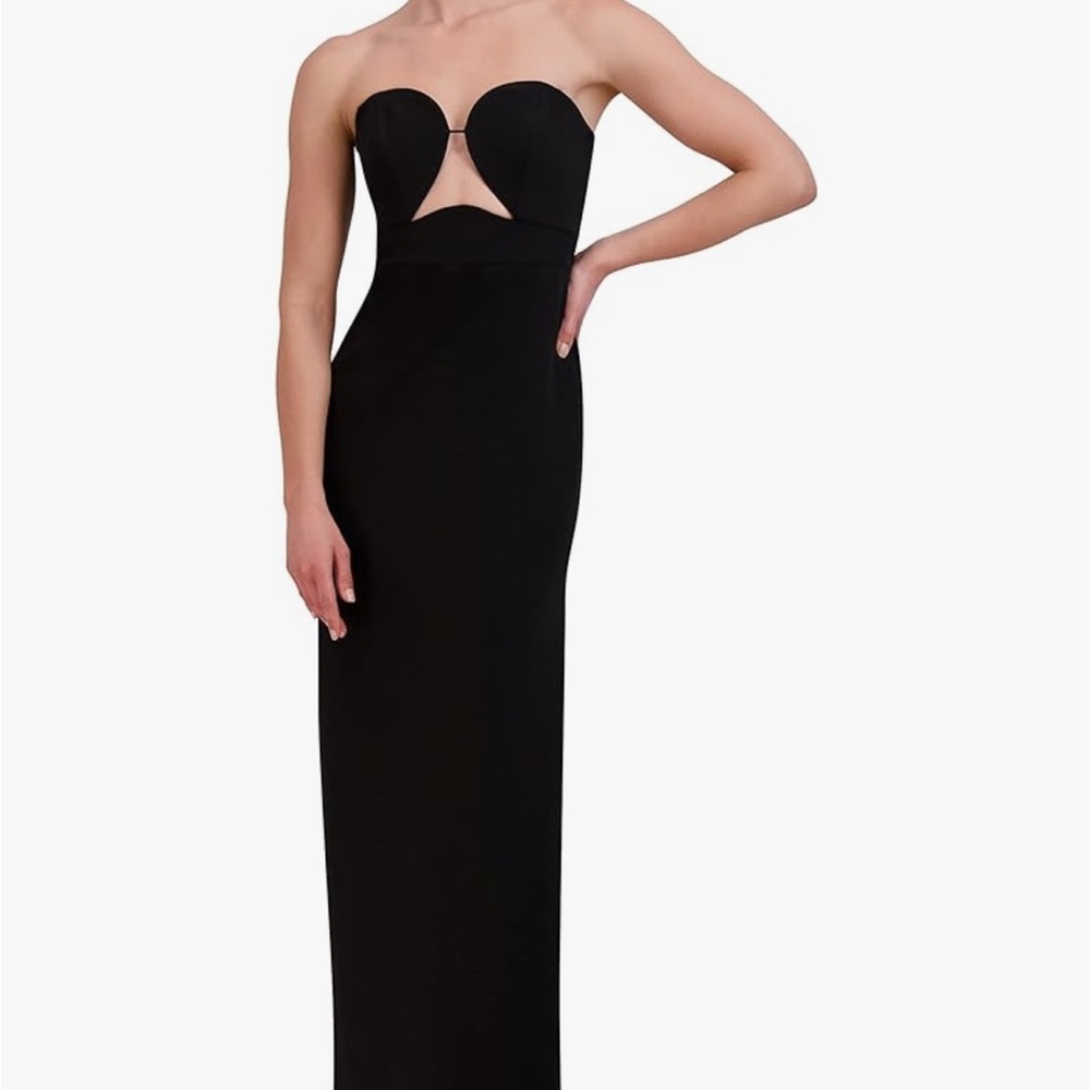 BCBG black strapless maxi dress